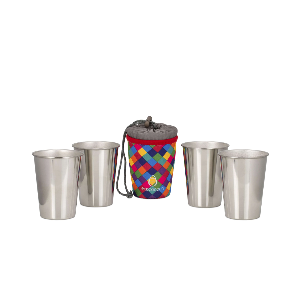 Ecococoon Urban Chic Steel Cups (4 Pack)