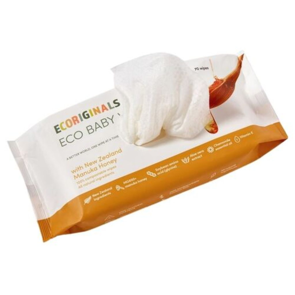 Ecoriginals Biodegradable Wipes New (70 Pack)