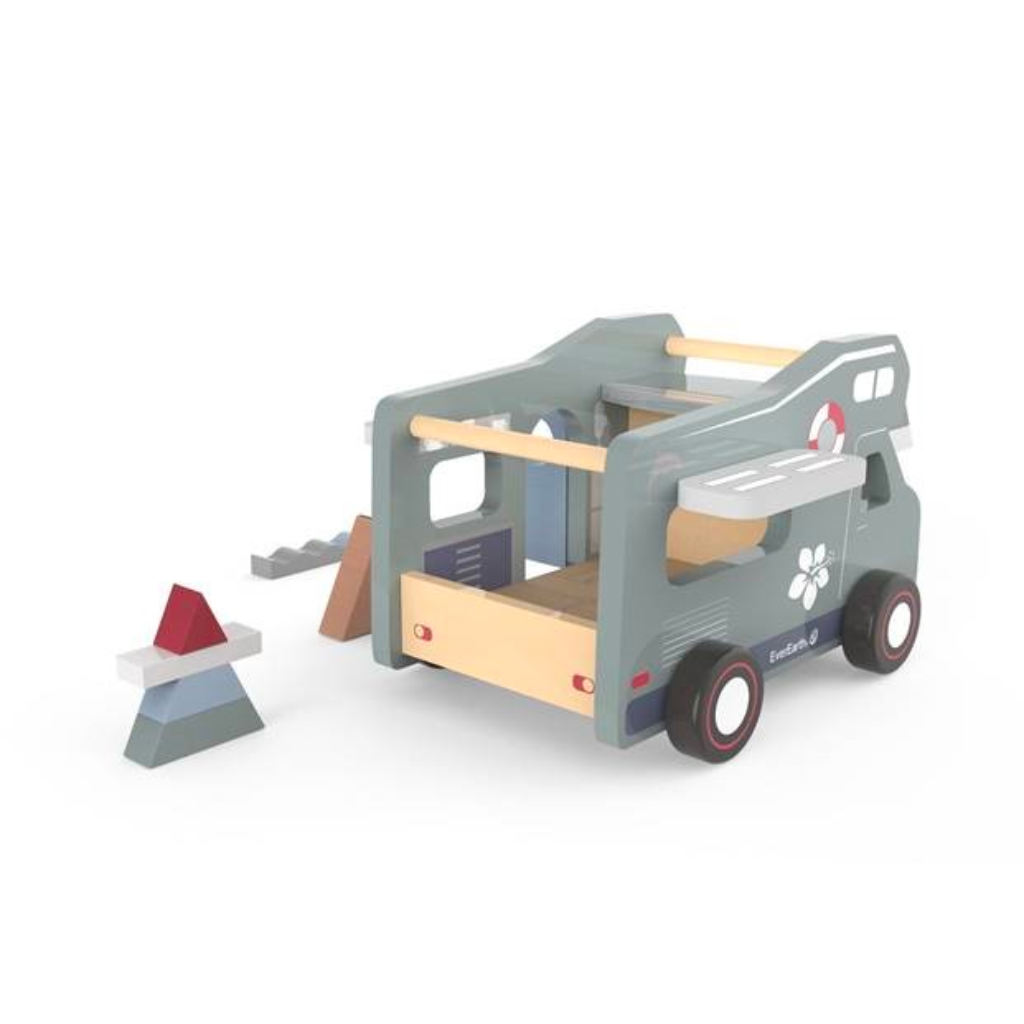 EverEarth Camping Van With Blocks (21 pcs)