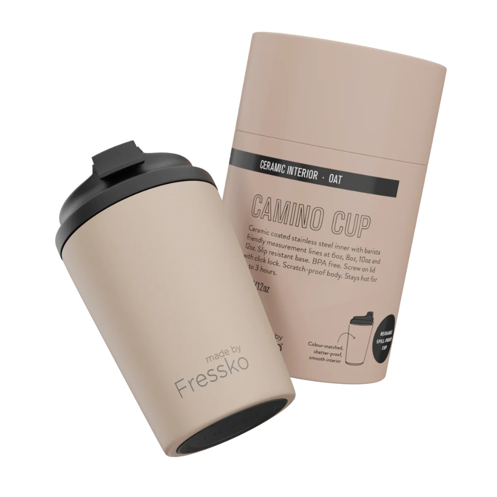 Fressko Reusable Insulated Ceramic Camino Cup 340 ml (12 oz)