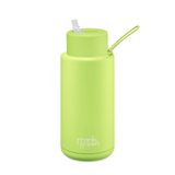 Frank Green Ceramic & Stainless Steel Bottle with Straw Cap 1 L (34 oz)