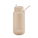 Frank Green Ceramic & Stainless Steel Bottle with Straw Cap 1 L (34 oz)