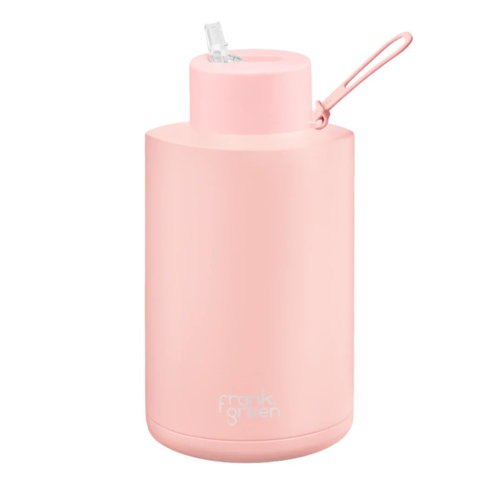 Frank Green Ceramic & Stainless Steel Bottle with Straw Cap 2 L (68 oz)