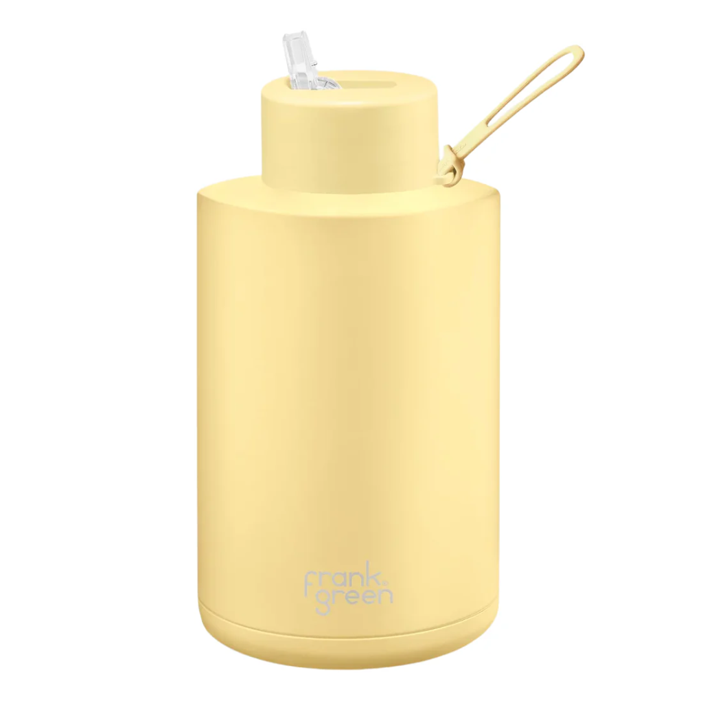 Frank Green Ceramic & Stainless Steel Bottle with Straw Cap 2 L (68 oz)