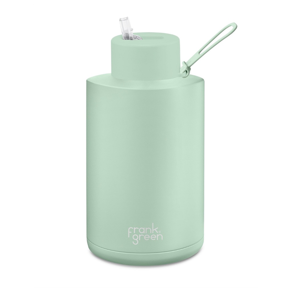 Frank Green Ceramic & Stainless Steel Bottle with Straw Cap 2 L (68 oz)