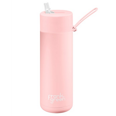 Frank Green Ceramic & Stainless Steel Bottle with Straw Cap 595 ml (20 oz)