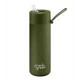 Frank Green Ceramic & Stainless Steel Bottle with Straw Cap 595 ml (20 oz)