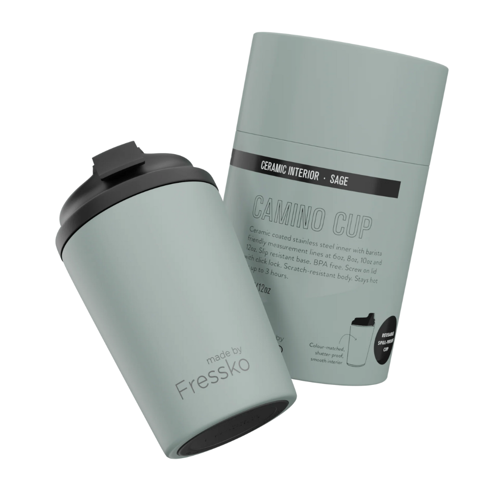 Fressko Reusable Insulated Ceramic Camino Cup 340 ml (12 oz)