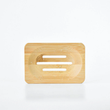 Hair Cooki Rectangular Bamboo Bar Drainer Dish