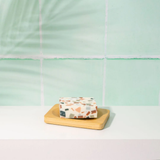 Hair Cooki Rectangular Bamboo Bar Drainer Dish