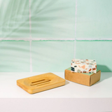 Hair Cooki Rectangular Bamboo Bar Drainer Dish