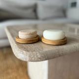 Hair Cooki Round Bamboo Bar Drainer Dish