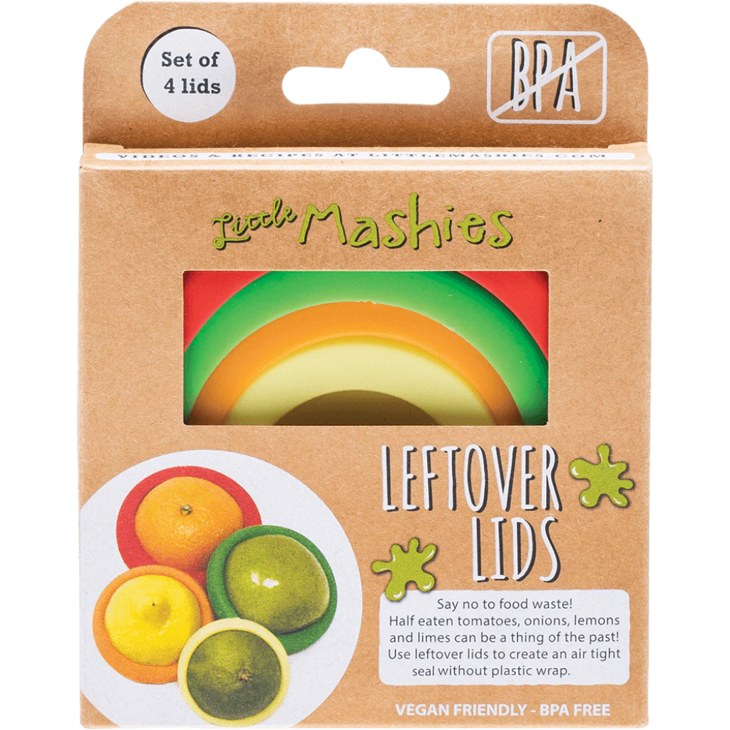 Little Mashies Silicon Leftover Lids (4 Pack)