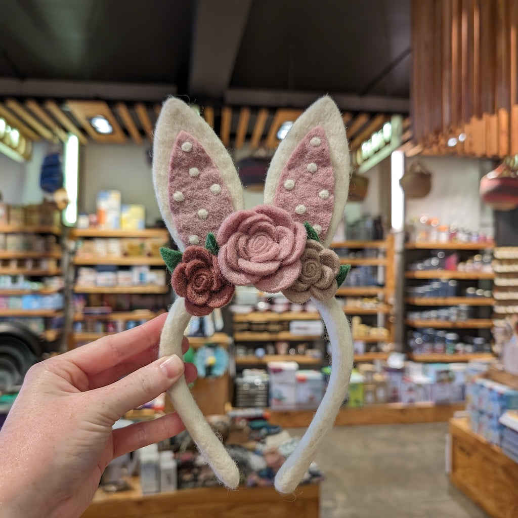 Pashom Bunny Ears with Flowers