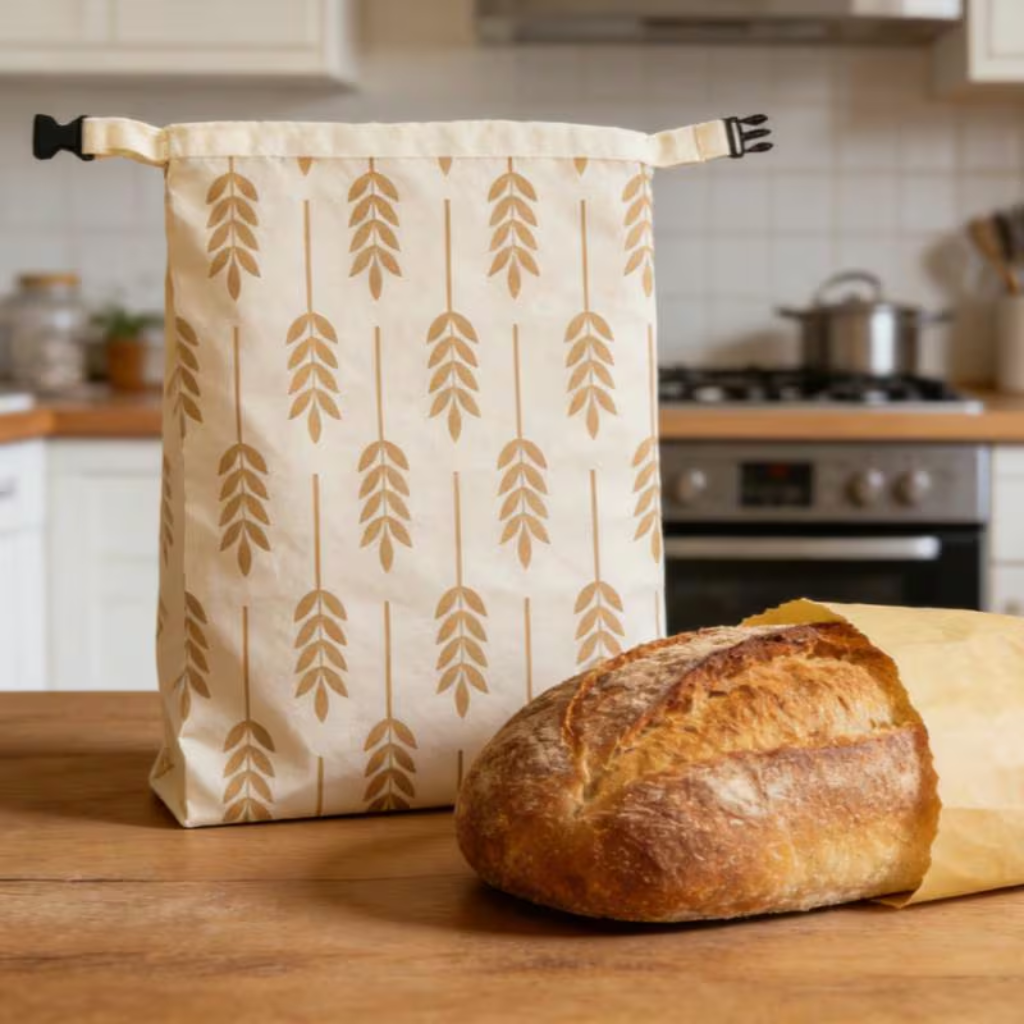 Polvoro Bread Bag Cotton & Beeswax Lined