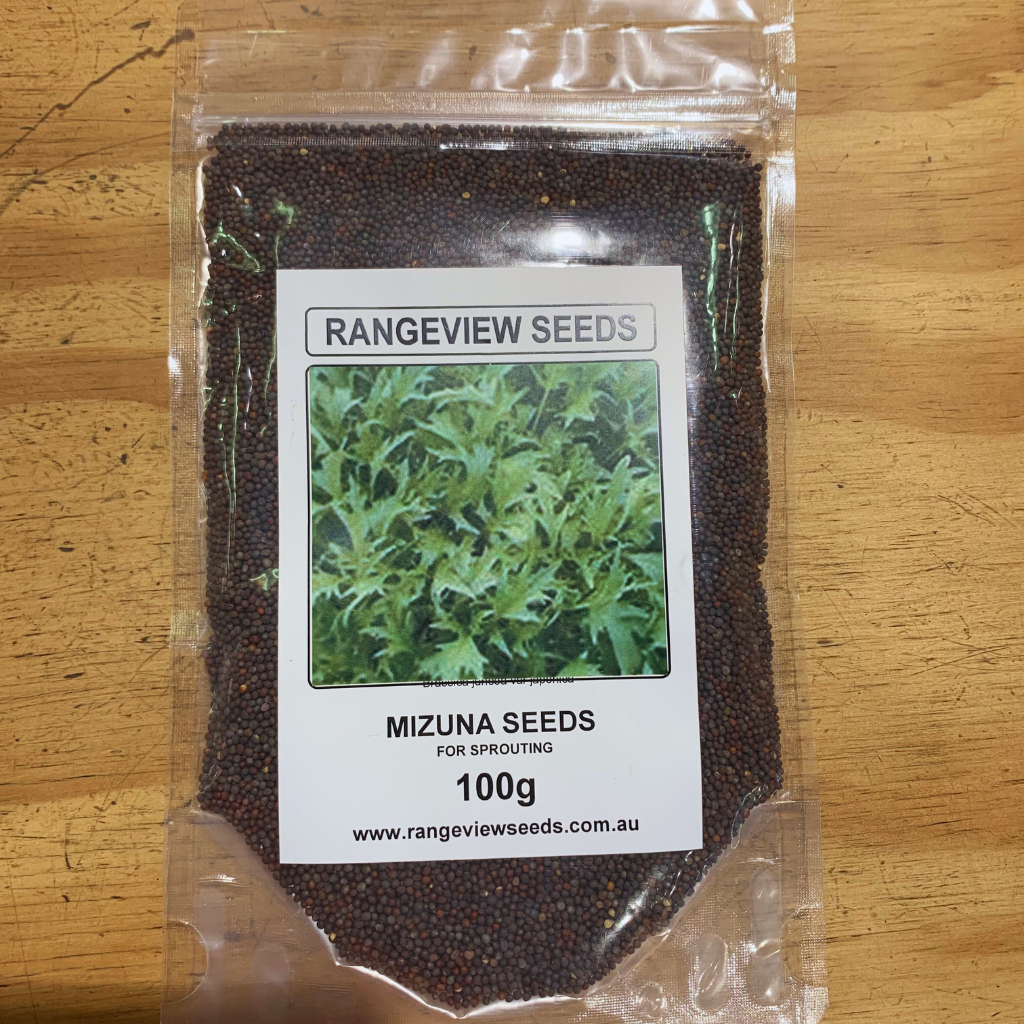 Rangeview Sprouting Mizuna Seeds 100 g