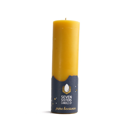 Seven Sisters Candle Co Pure Beeswax Candle Pillar (5 cm Diameter)