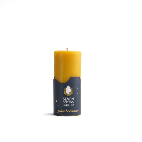 Seven Sisters Candle Co Pure Beeswax Candle Pillar (5 cm Diameter)