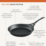 Solidteknics Aus-Ion Quenched Skillet 28 cm