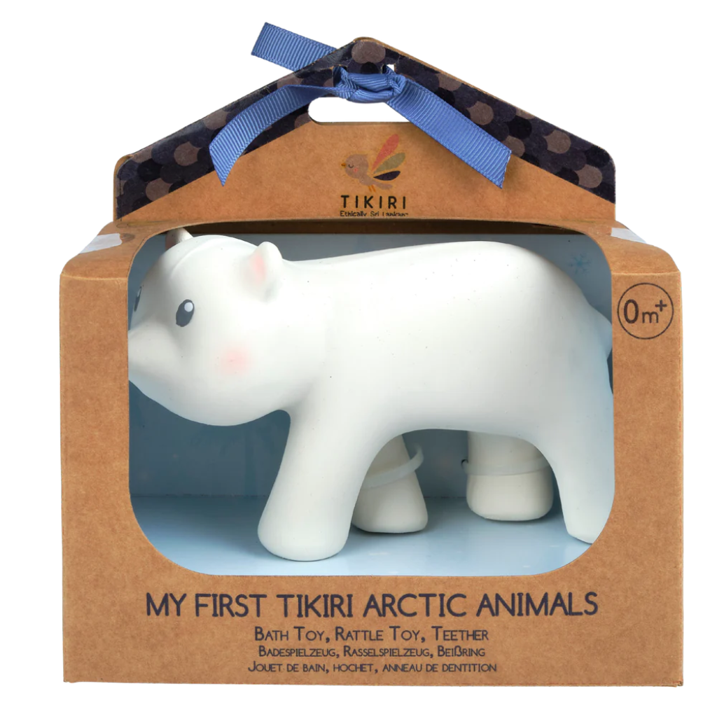 TIKIRI My First Arctic Animal Natural Rubber Toy