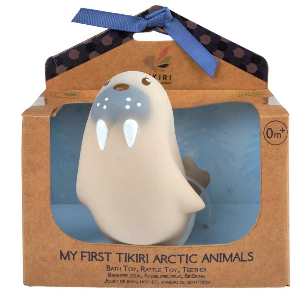 TIKIRI My First Arctic Animal Natural Rubber Toy