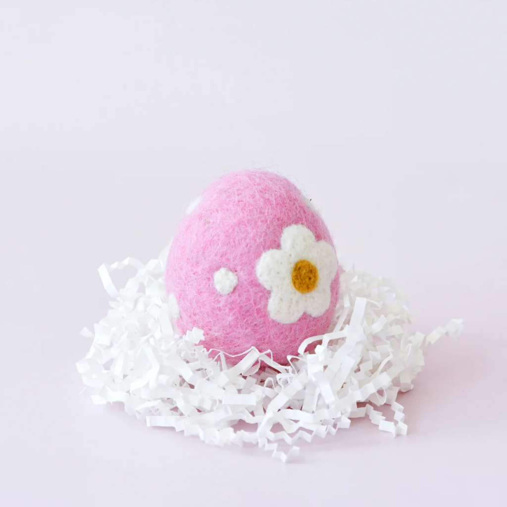 Tara Treasures Felt Floral and Dots Egg