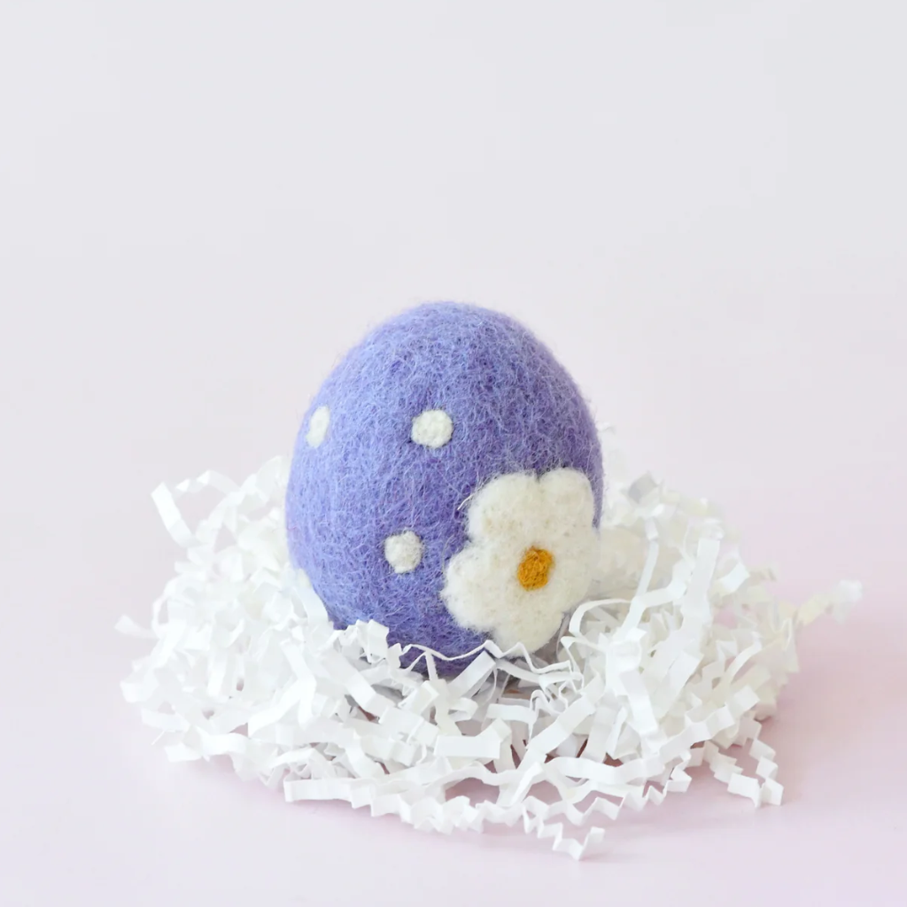 Tara Treasures Felt Floral and Dots Egg