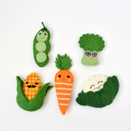 Tara Treasures Finger Puppet Felt Vegetable