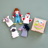 Tara Treasures Finger Puppet Old MacDonald Farm Animals B