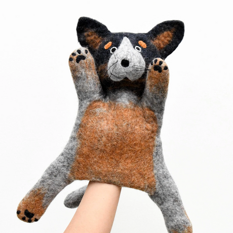 Tara Treasures Hand Puppet Cattle Dog