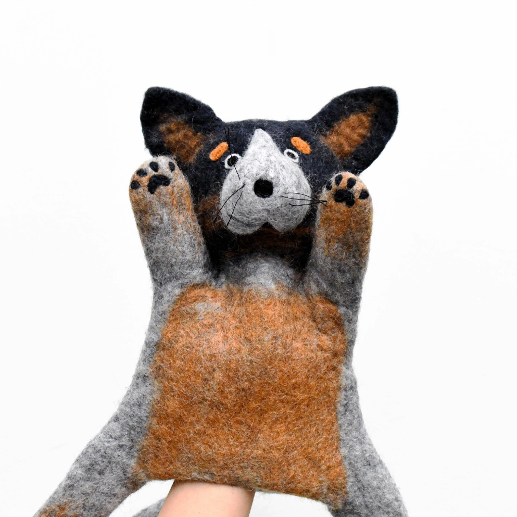 Tara Treasures Hand Puppet Cattle Dog