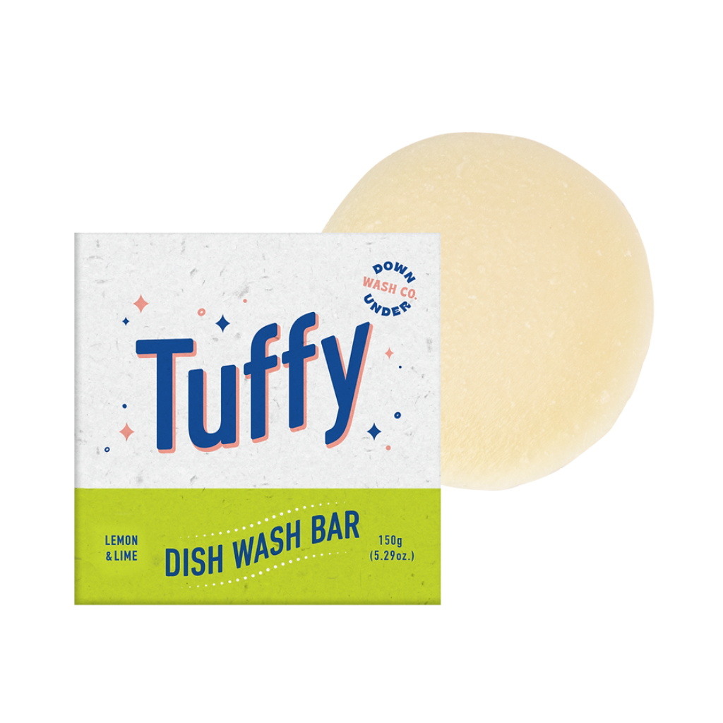 Downunder Wash Co Tuffy Dish Bar Lime & Lime 150 g