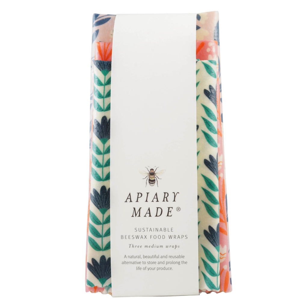Apiary Made Beeswax Wraps Medium (3 Pack)