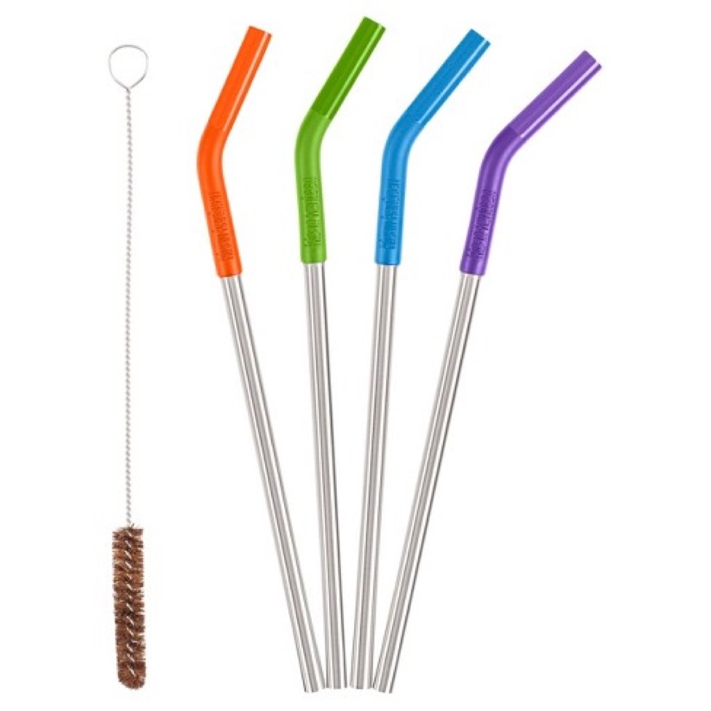 Klean Kanteen Stainless Steel & Silicon Straws (8 mm)