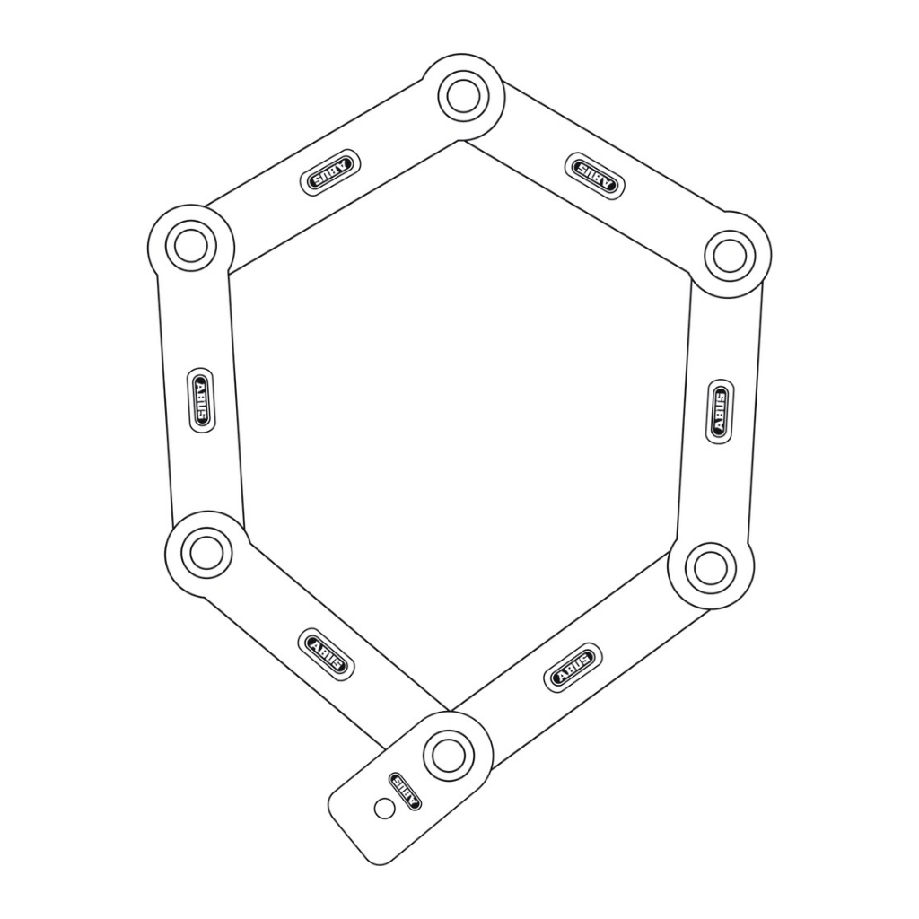 Abus Bordo 5700K U-Grip Big Bike Lock 100cm