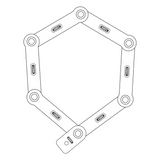 Abus Bordo Granit X Plus 6500 Bike Lock (85 cm)