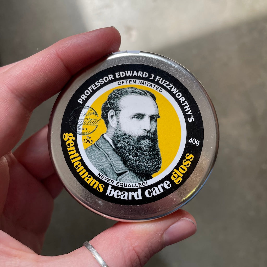Beauty & the Bees Professor Edward J Fuzzworthy's Gentleman's Beard Gloss Bar in Tin 40 g