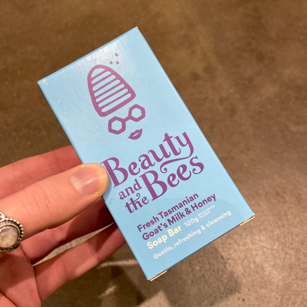 Beauty & the Bees Soap Bar 120 g Goat's Milk & Honey Teros Tasmanian
