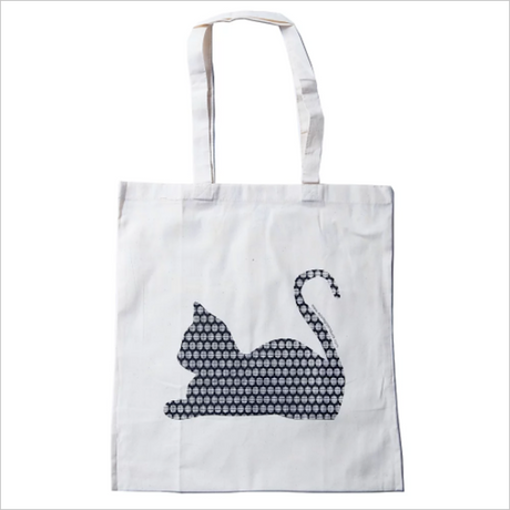 Apple Green Duck Calico Animal Tote Bag