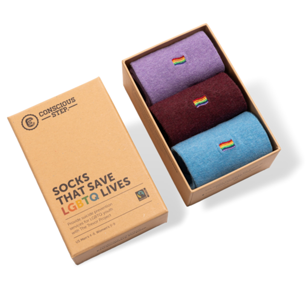 Conscious Step Socks Mens Size 8-13 (Womens Size 9-14) (Organic Cotton) Collection (3 Pack)