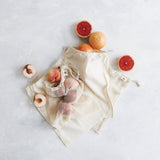 Ever Eco Reusable Organic Cotton Mixed Produce Bags (4 Pack)