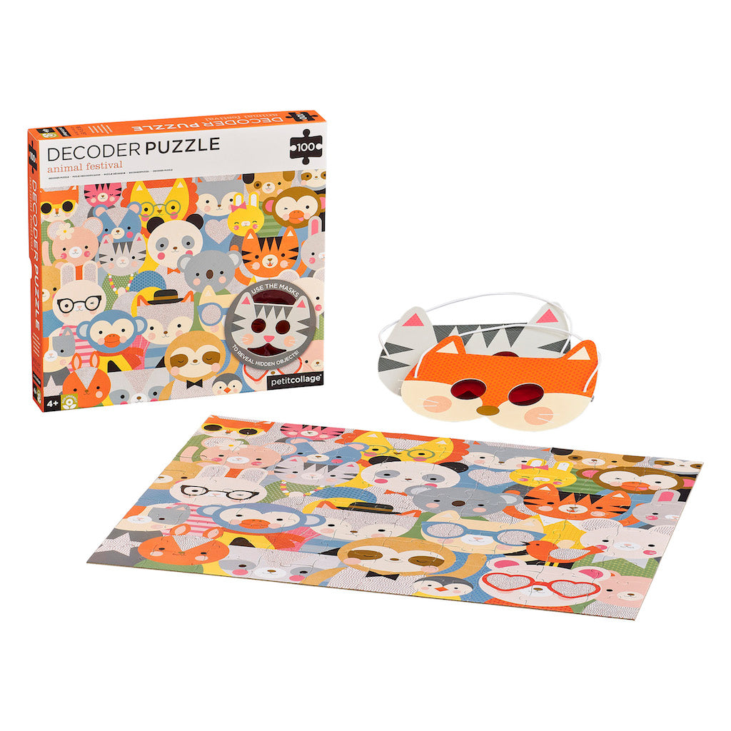 Petit Collage Decoder Puzzle 100 Piece