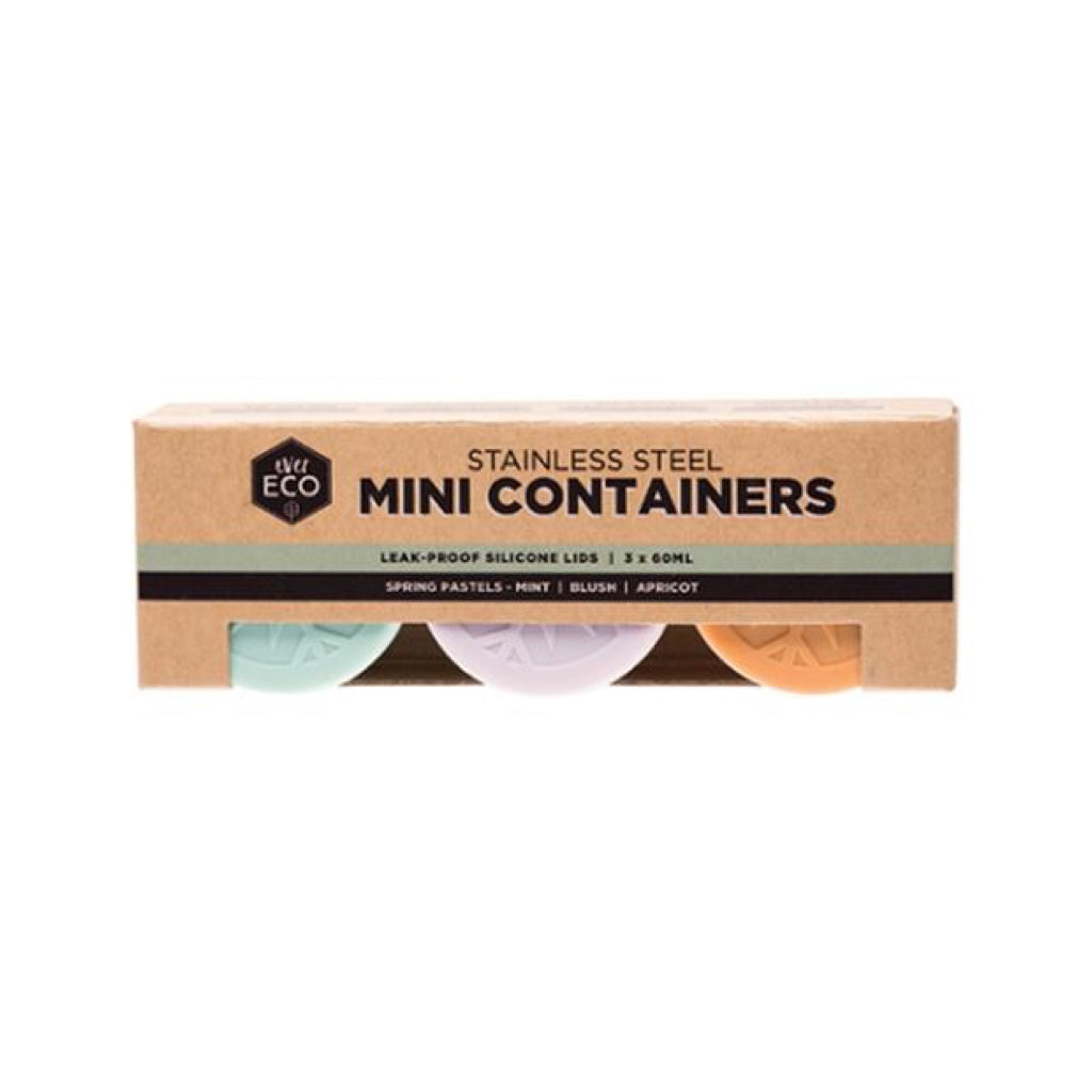 Ever Eco Stainless Steel Mini Containers (3 Pack)