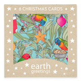 Earth Greetings Christmas Cards Square (8 Pack)