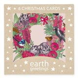 Earth Greetings Christmas Cards Square (8 Pack)