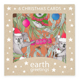 Earth Greetings Christmas Cards Square (8 Pack)