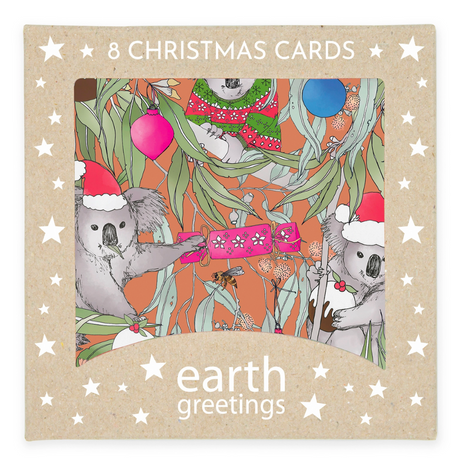 Earth Greetings Christmas Cards Square (8 Pack)