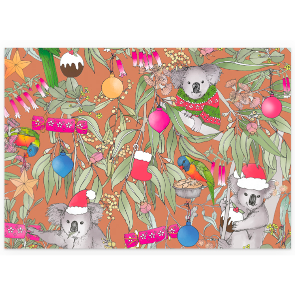 Earth Greetings Christmas Wrapping Paper - Folded