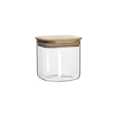 Ecology Glass Pantry Canister Square with Bamboo Lid