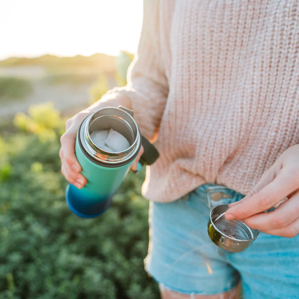 Ecovessel Boulder TriMax Insulated Water Bottle with Strainer 700 ml